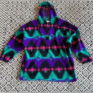 Vibrant Geometric Patterned Hoodie
